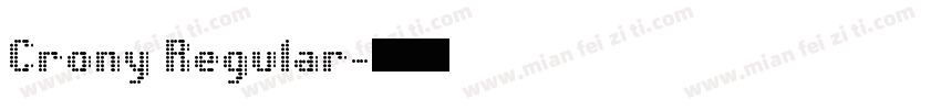 Crony Regular字体转换